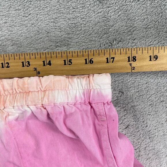 Undefeated Shorts Mens XL Pink Tie Dye Summer Elastic Waist Summer Wear - Picture 7 of 11